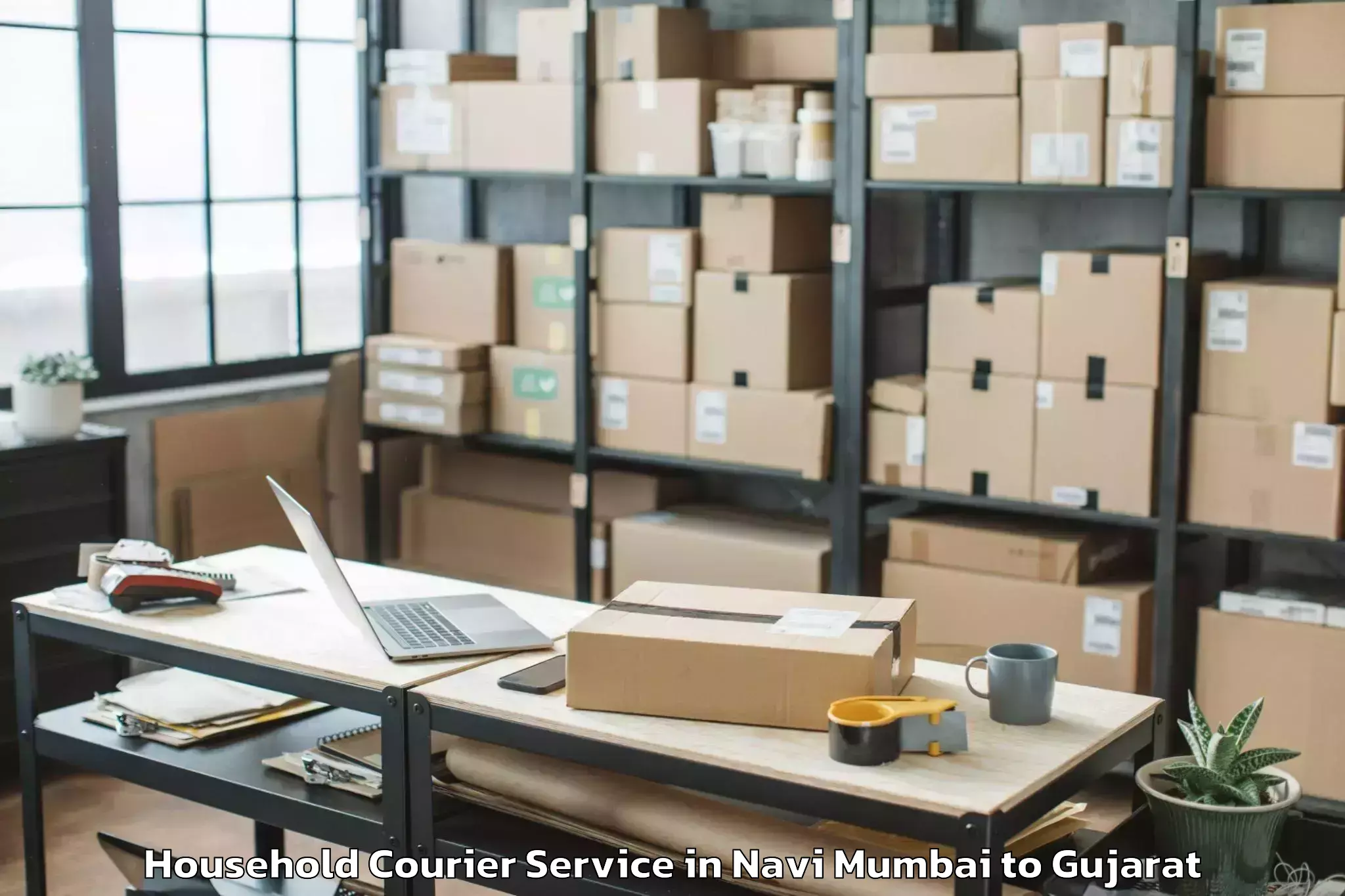 Book Navi Mumbai to Nadiad Household Courier Online